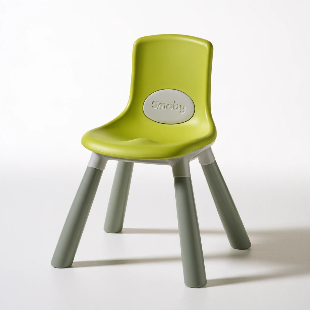 Chaise enfant en plastique en plastique, coloris gris