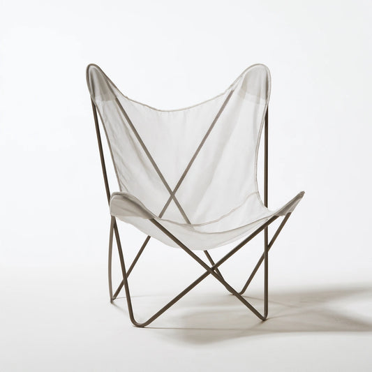 Fauteuil papillon en maille respirante, coloris blanc