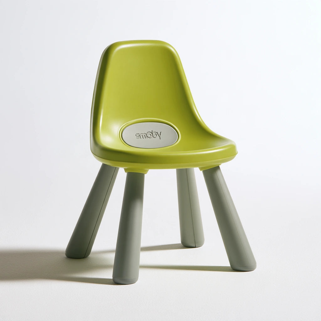 Chaise enfant en plastique en plastique, coloris gris