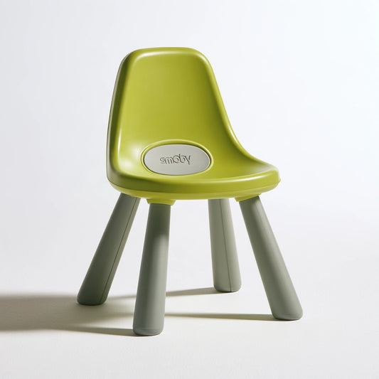 Chaise enfant en plastique en plastique, coloris gris
