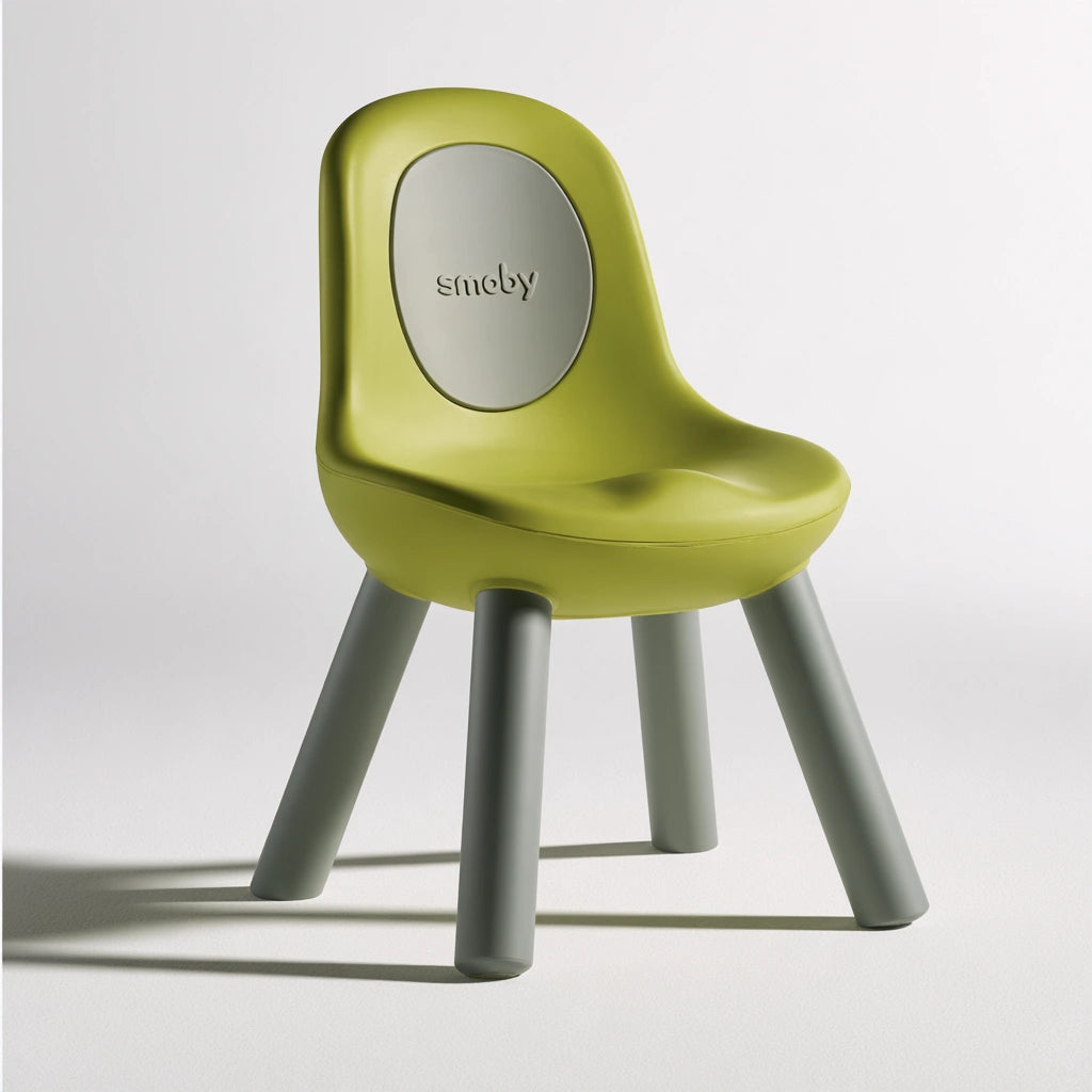 Chaise enfant en plastique en plastique, coloris gris