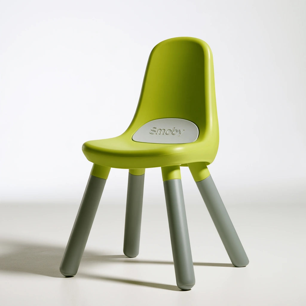 Chaise enfant en plastique en plastique, coloris gris